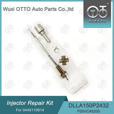 Kit de reparação de injetores 0445110614 Inclui bocal DLLA150P2432 e válvula F00VC01200 para peças FIAT