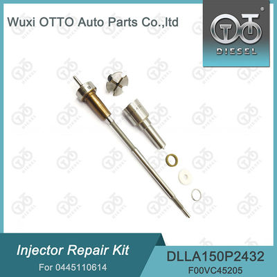 Kit de reparação de injetores 0445110614 Inclui bocal DLLA150P2432 e válvula F00VC01200 para peças FIAT