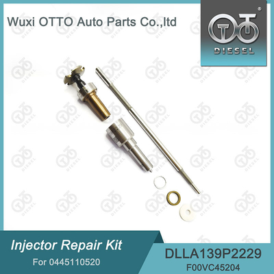 0445110520 Kit de reparação de injetores Bosch com bocal DLLA139P2229 e válvula F00VC45204