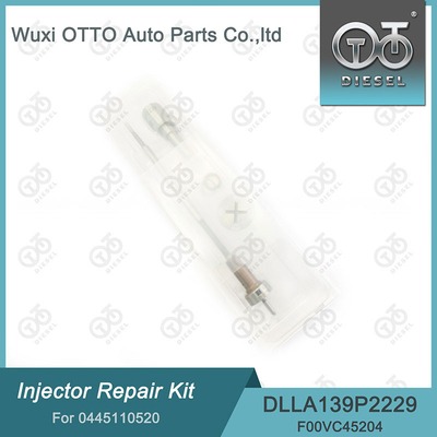 0445110520 Kit de reparação de injetores Bosch com bocal DLLA139P2229 e válvula F00VC45204