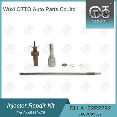 Kit de reparação de injetores para injetores 0445110475 com bocal DLLA162P2292 e válvula F00VC01507