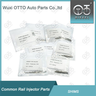 Kit de Calços para Injetor Common Rail Φ2.0 Arruelas de Ajuste de Reparo 2.70-3.40mm (0.05mm) 3.65-3.95mm (0.05mm), 50 peças/saco