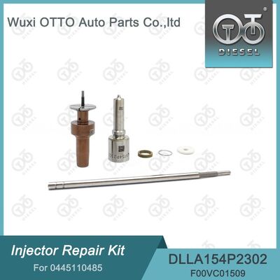 0445110485 Kit de reparo do injetor Aço rápido Inclui bico DLLA154P2302 e válvula F00VC01509