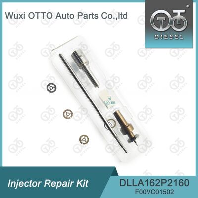 Kit de reparação de injetores da Bosch para 0445110369/646/647 com bocal DLLA162P2160 e válvula de controlo F00VC01502.