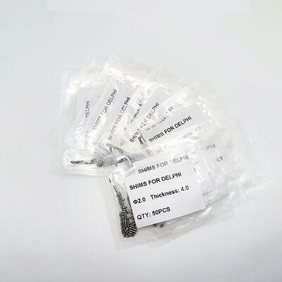 Injetor de trilho comum Ajustando Kit Shim 2.0mm Diâmetro Reparação Shim Washers 3.80-4.30 ((0.05mm) 50pcs/Bag Diesel Injetor Reparação de Peças