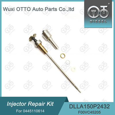 Kit de reparação de injetores 0445110614 Inclui bocal DLLA150P2432 e válvula F00VC01200 para peças FIAT