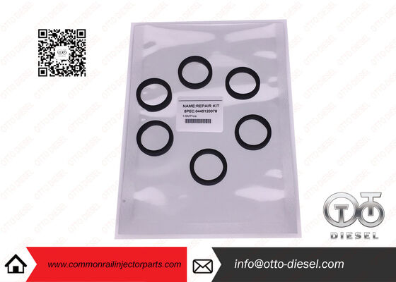 Negro 0 445 120 078 Bosch Injector Seal O-Rings - 6PCS/SET Kit de reparação para injetores de combustível